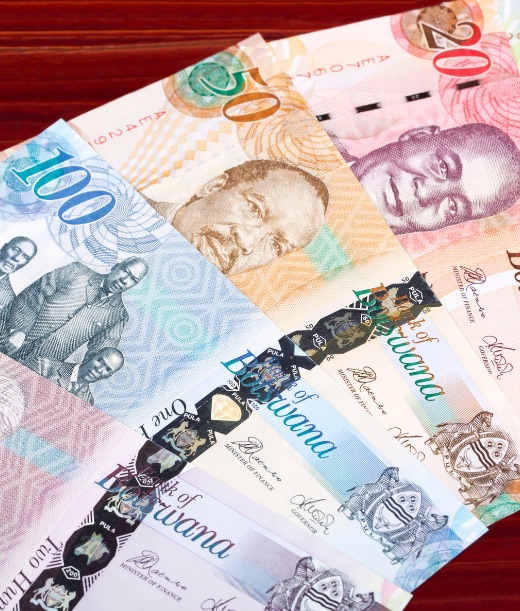 Botswana Pula banknotes, the currency of the funds iPRO manages